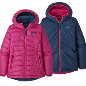 NWT Patagonia Reversible Down Sweater Hoody in Mythic Pink size XL